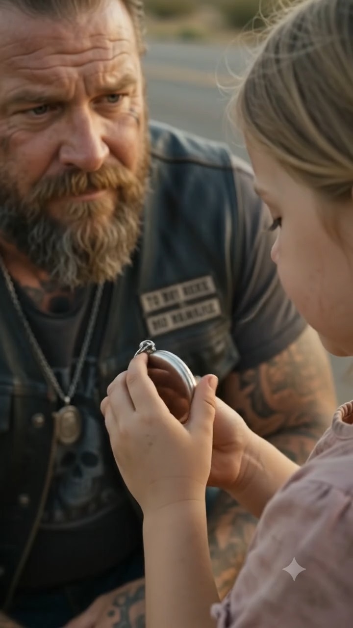 Biker & Little Girl Emotional Mystery